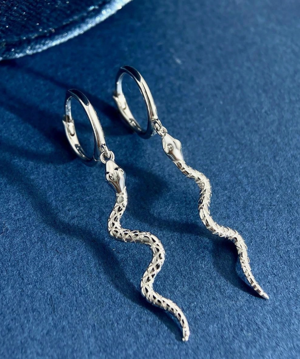 I AM MEDUSA š Snake Dangle Earrings
