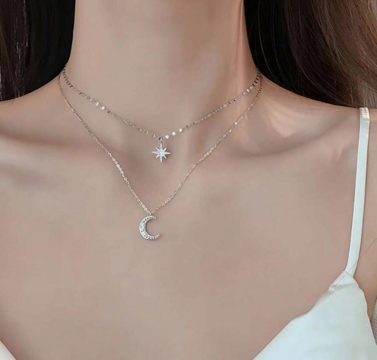 I AM SELENE 🌙 Celestial Layered Necklace ☀️