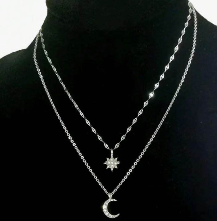 I AM SELENE 🌙 Celestial Layered Necklace ☀️