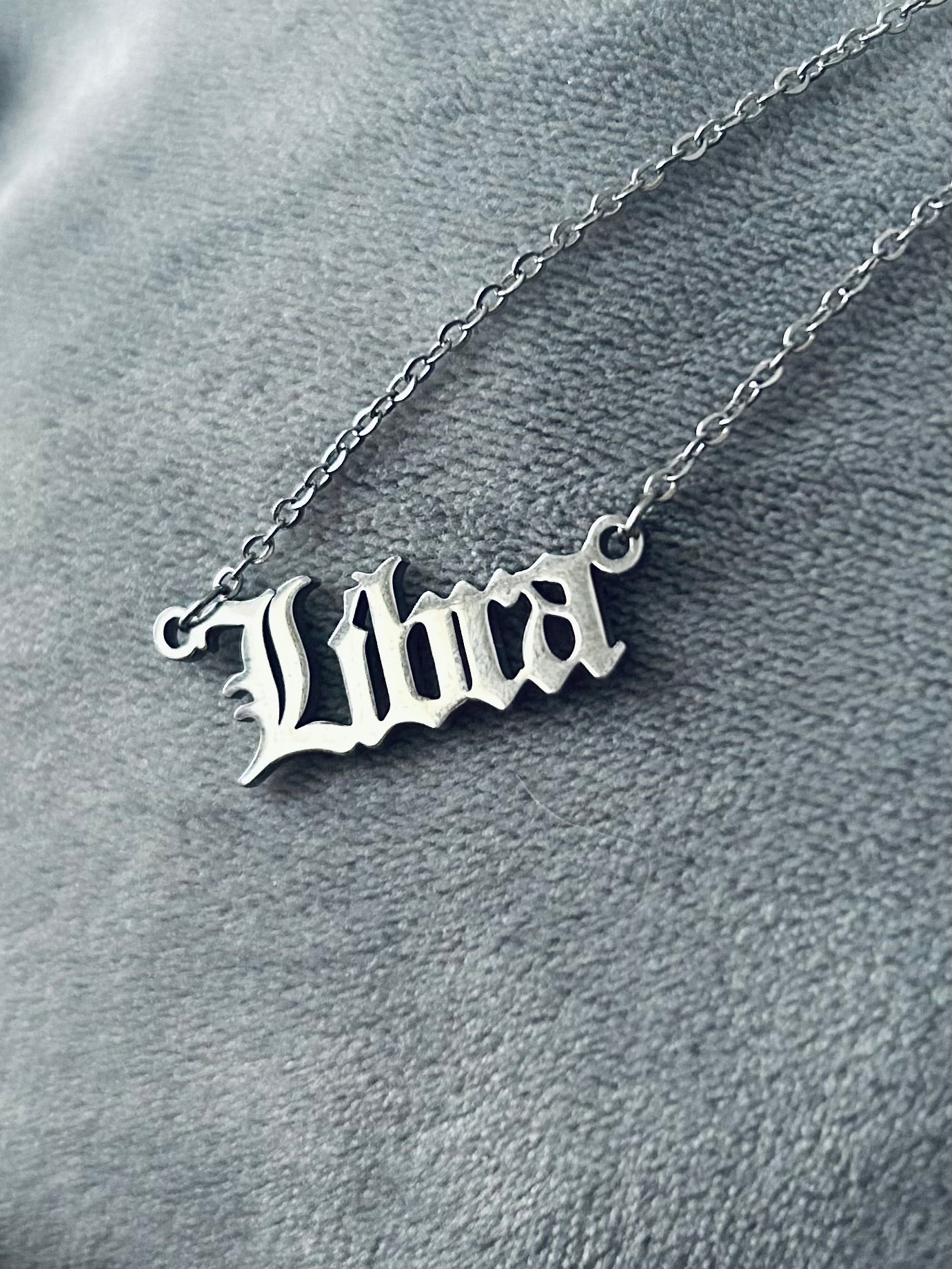 ♎LIBRA — Stainless Steel Zodiac Necklace