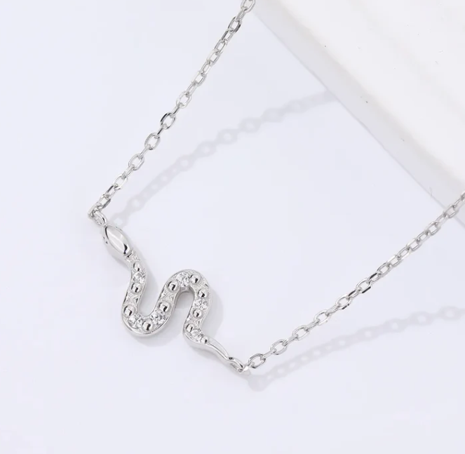 I AM MEDUSA ✨ Pave Snake Necklace🐍
