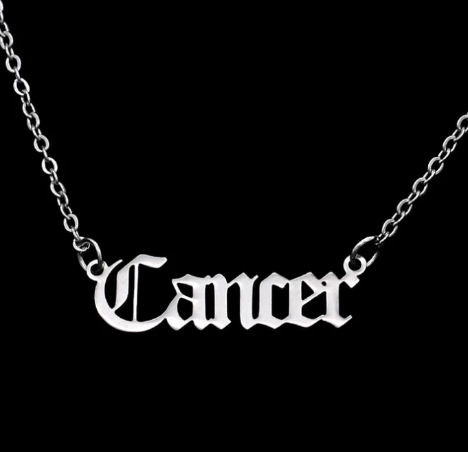♋CANCER — Stainless Steel Zodiac Necklace