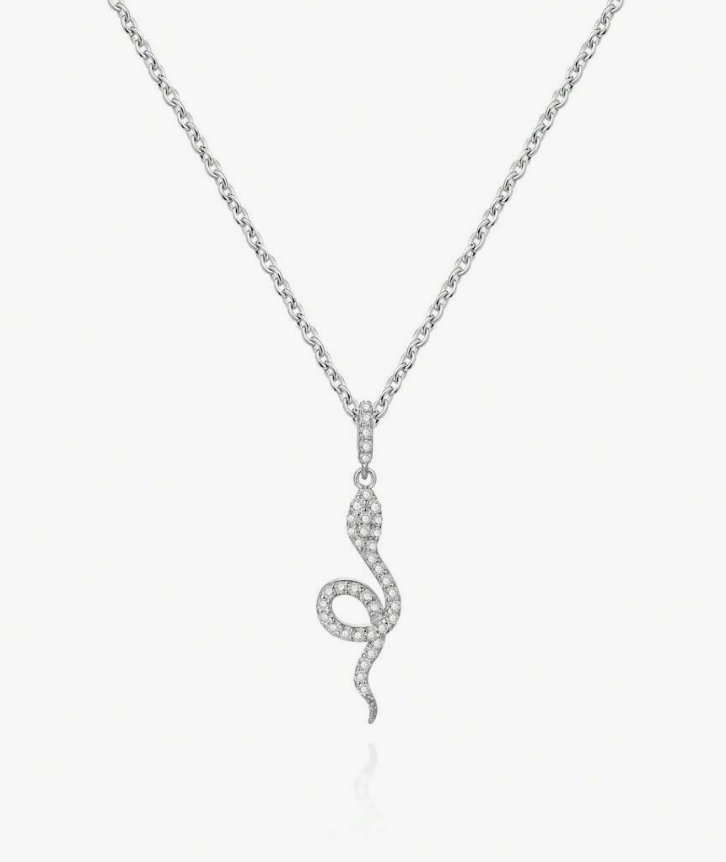 I AM MEDUSA ✨ Pave Coil Snake Necklace🐍