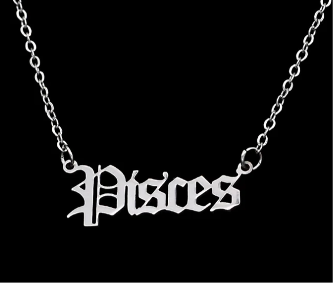 ♓PISCES — Stainless Steel Zodiac Necklace