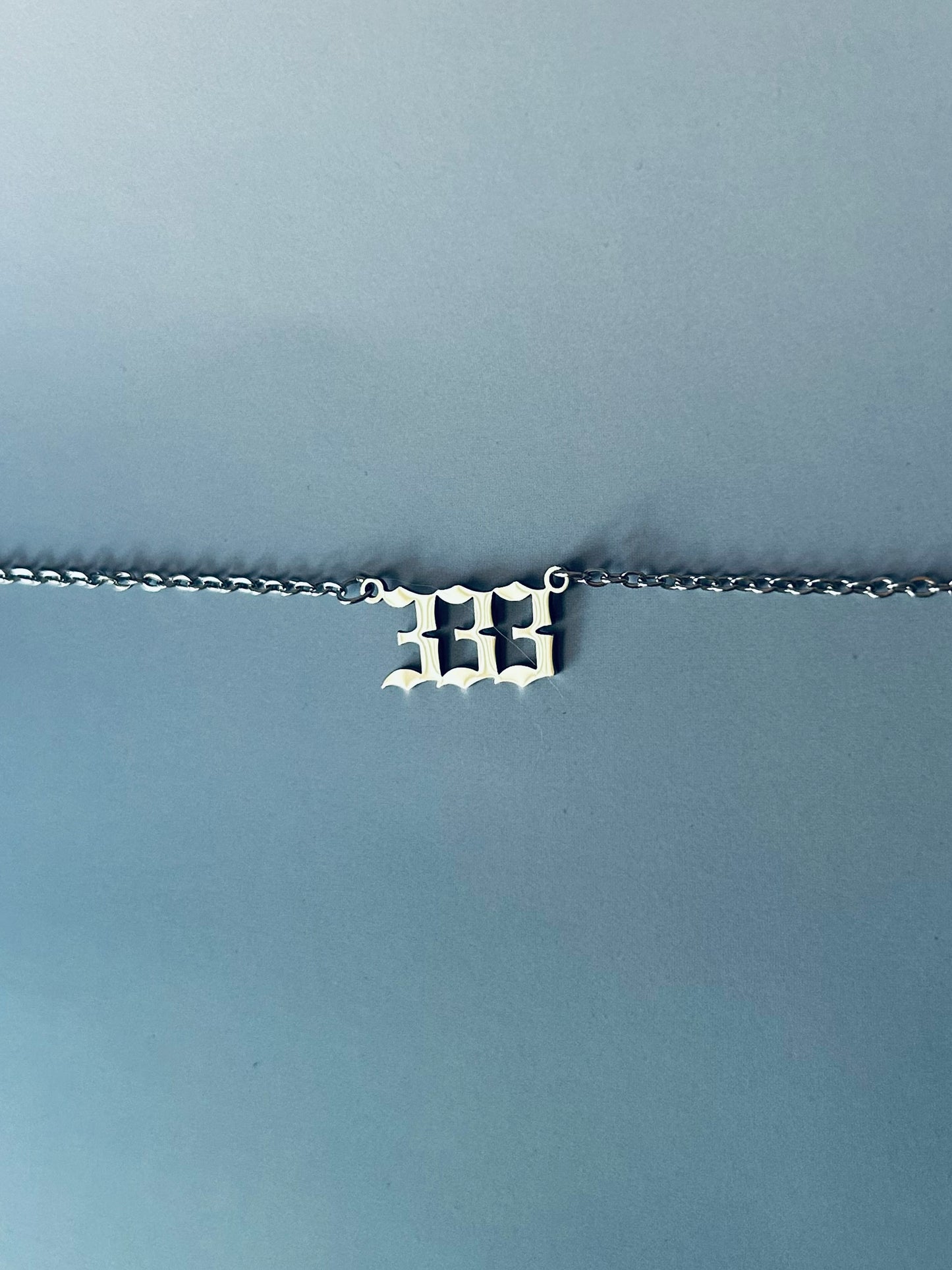 Sigil & Smoke Stainless Steel Angel Number Necklace 333