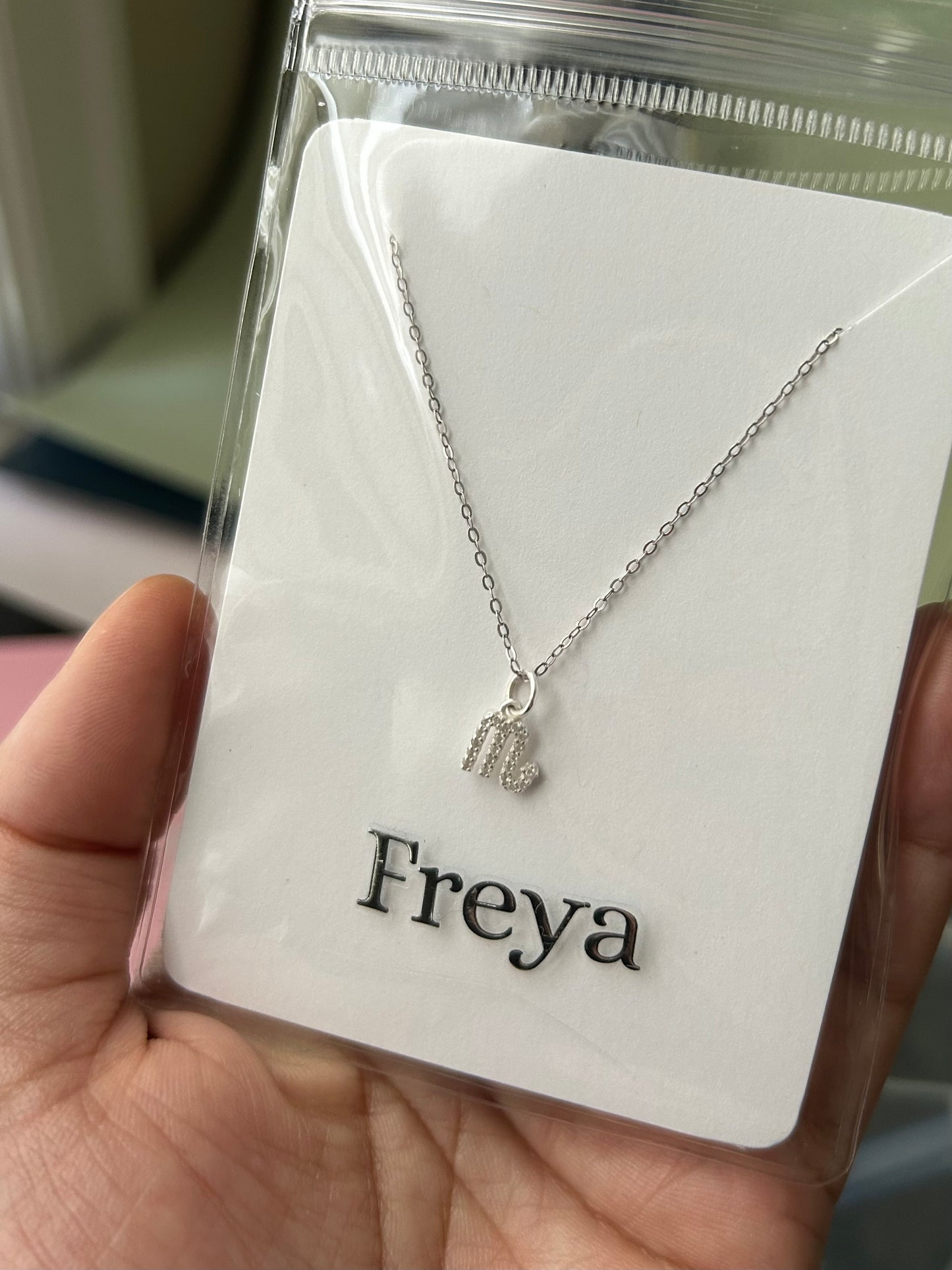 SCORPIO GODDESS ♏️ Pave Charm Necklace 💎