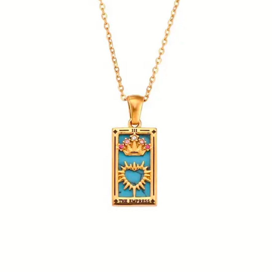 Sigil & Smoke Stainless Steel Tarot Amulet — The Empress 👑