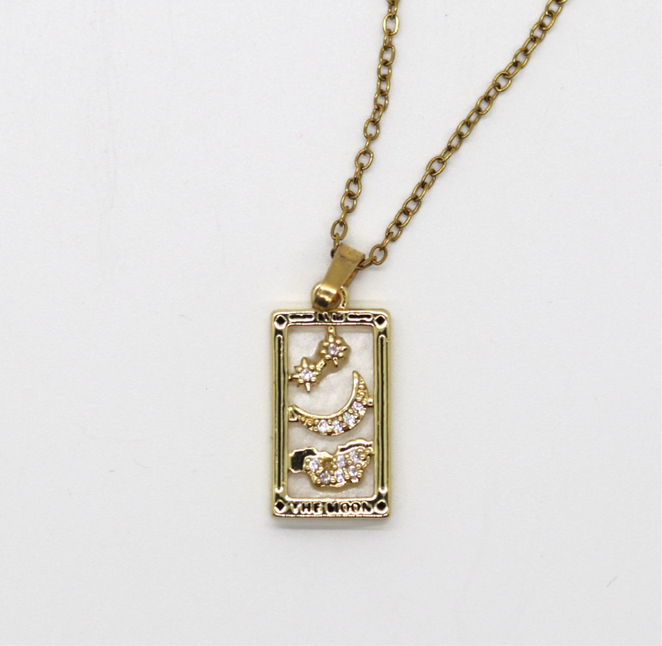 Sigil & Smoke Stainless Steel Tarot Amulet - The Moon 🌙