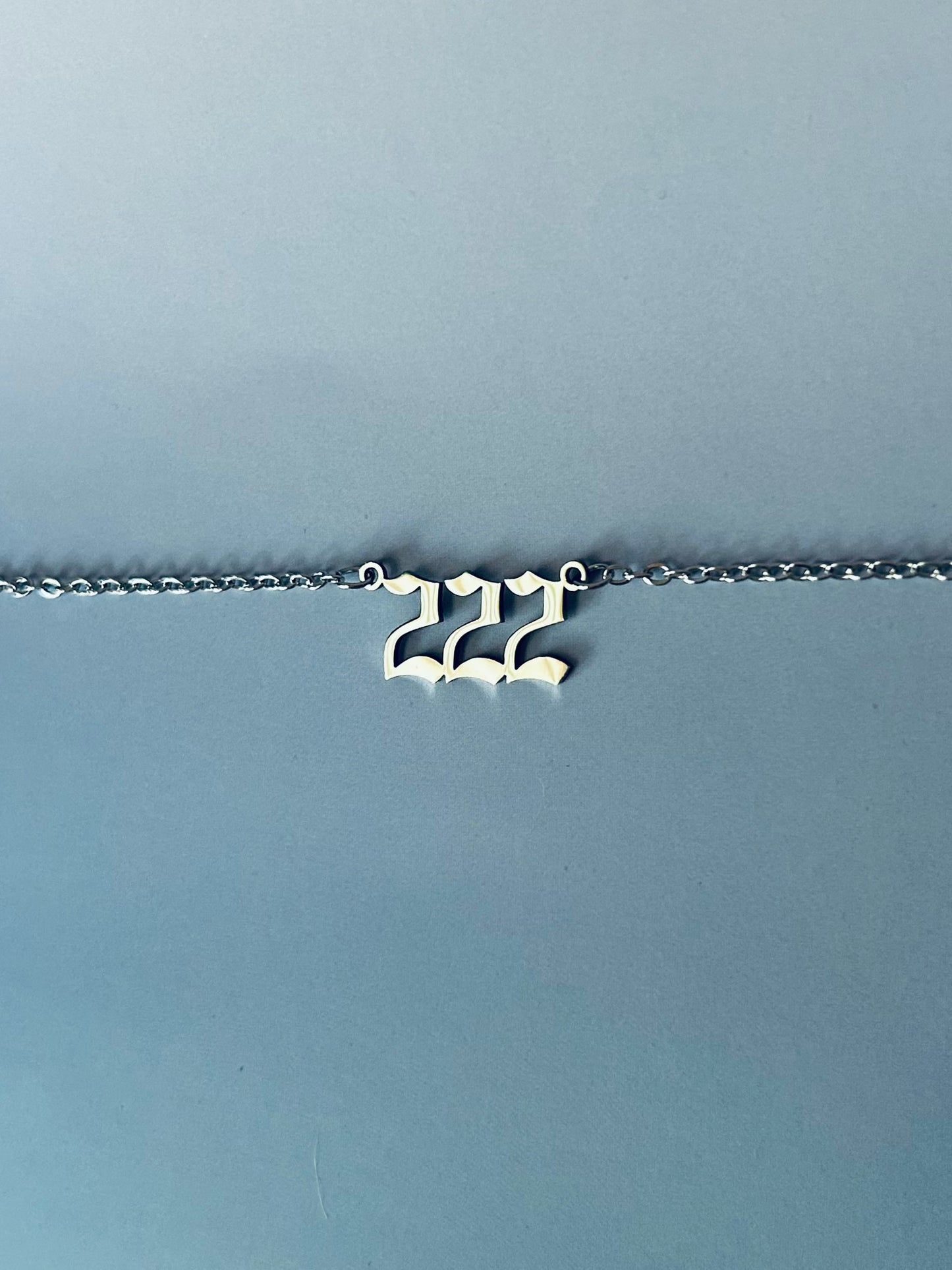 Sigil & Smoke Stainless Steel Angel Number Necklace 222