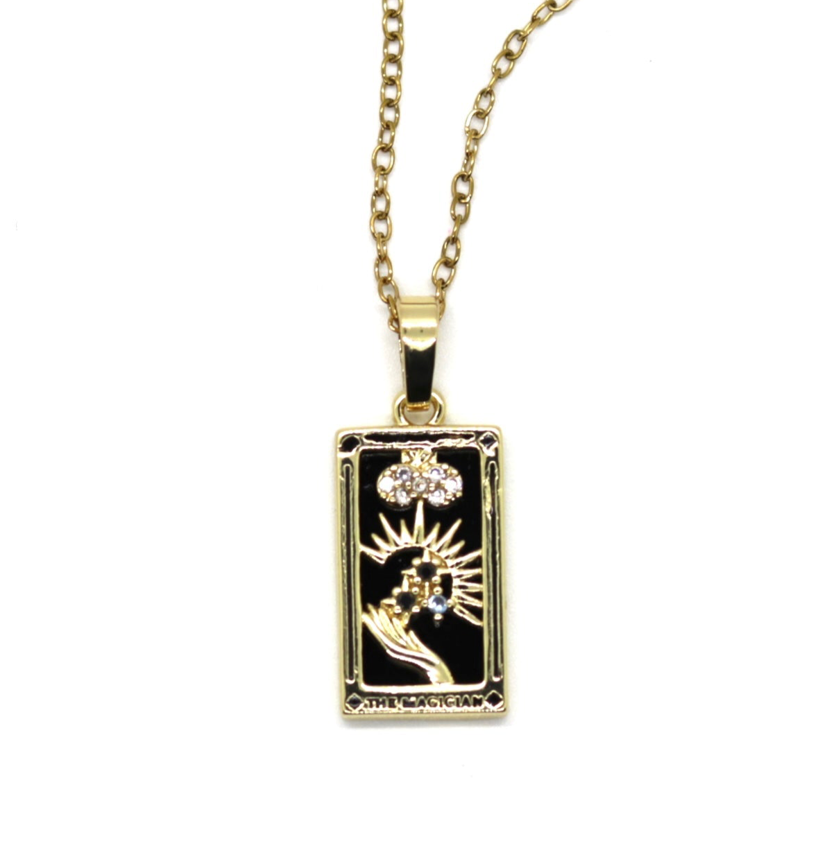 Sigil & Smoke Stainless Steel Tarot Amulet - The Magician 🔮