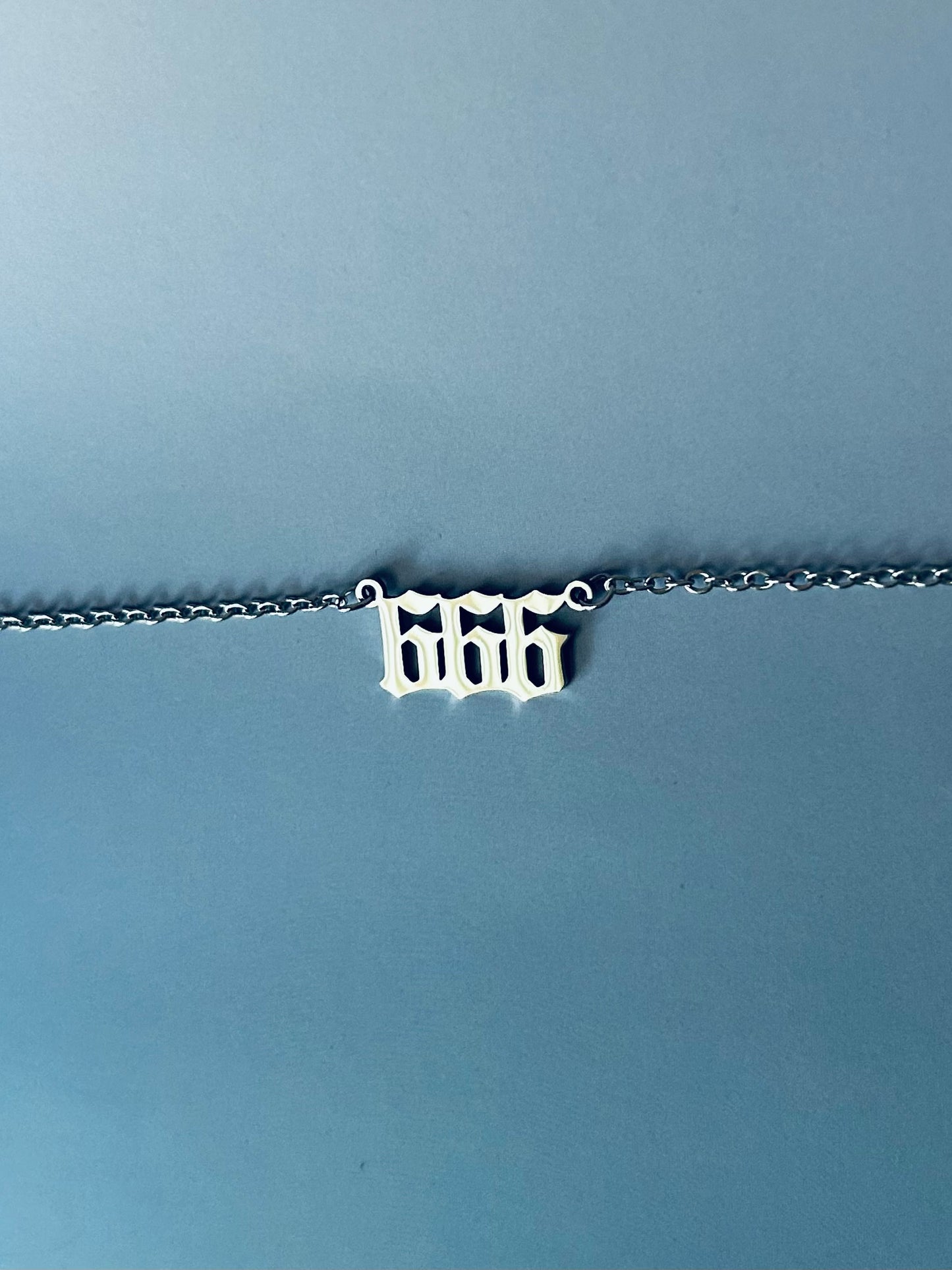 Sigil & Smoke Stainless Steel Angel Number Necklace 666