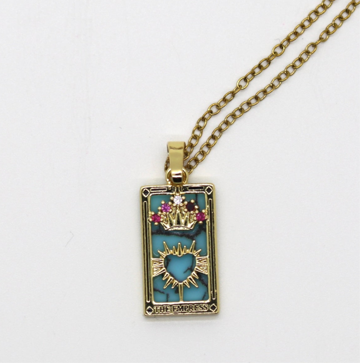 Sigil & Smoke Stainless Steel Tarot Amulet — The Empress 👑