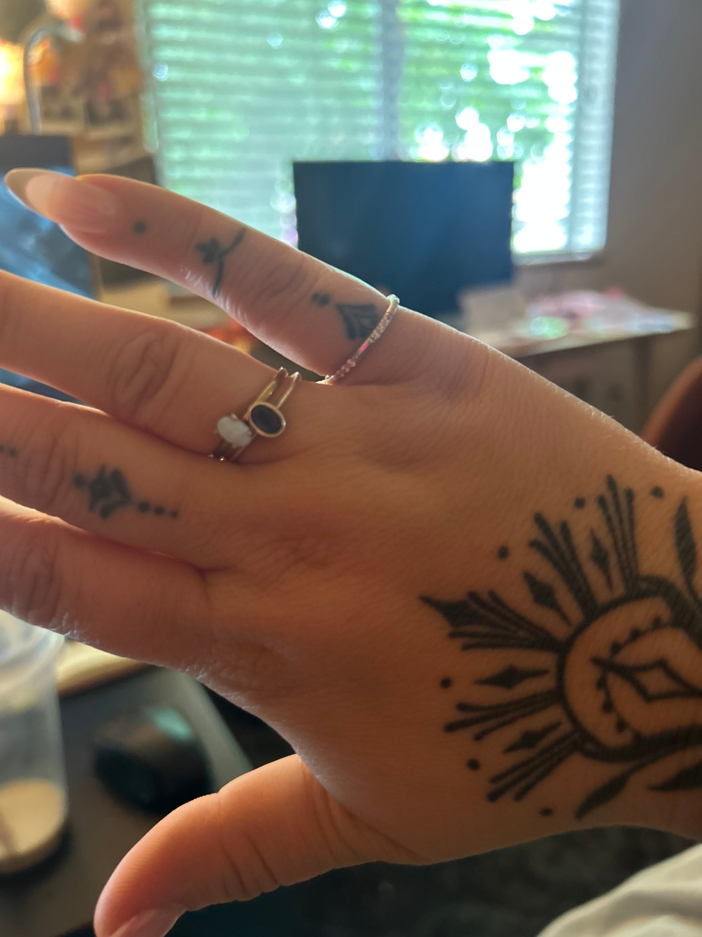 Freya muse Jessica wearing I AM ARTEMIS delicate sterling silver ring
