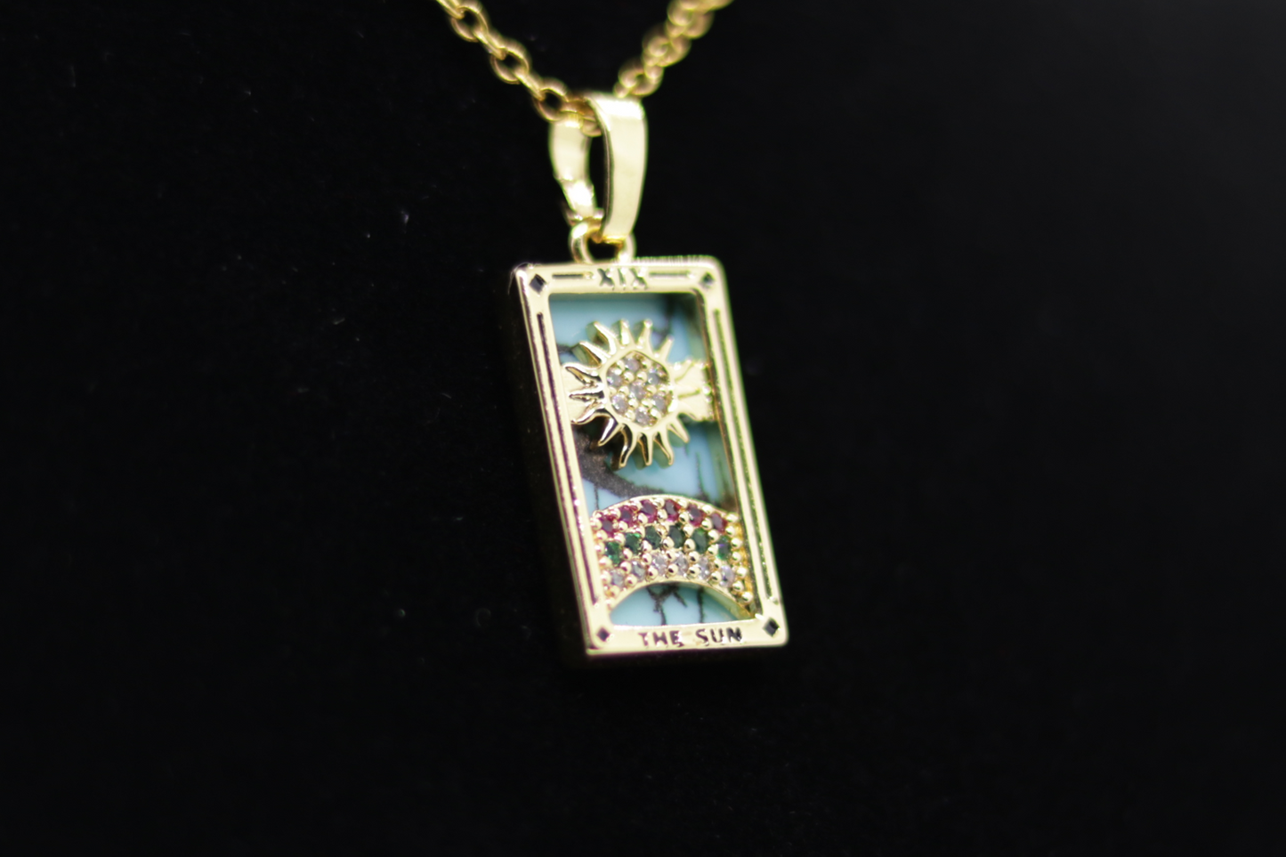 Sigil & Smoke Stainless Steel Tarot Amulet - The Sun ☀️