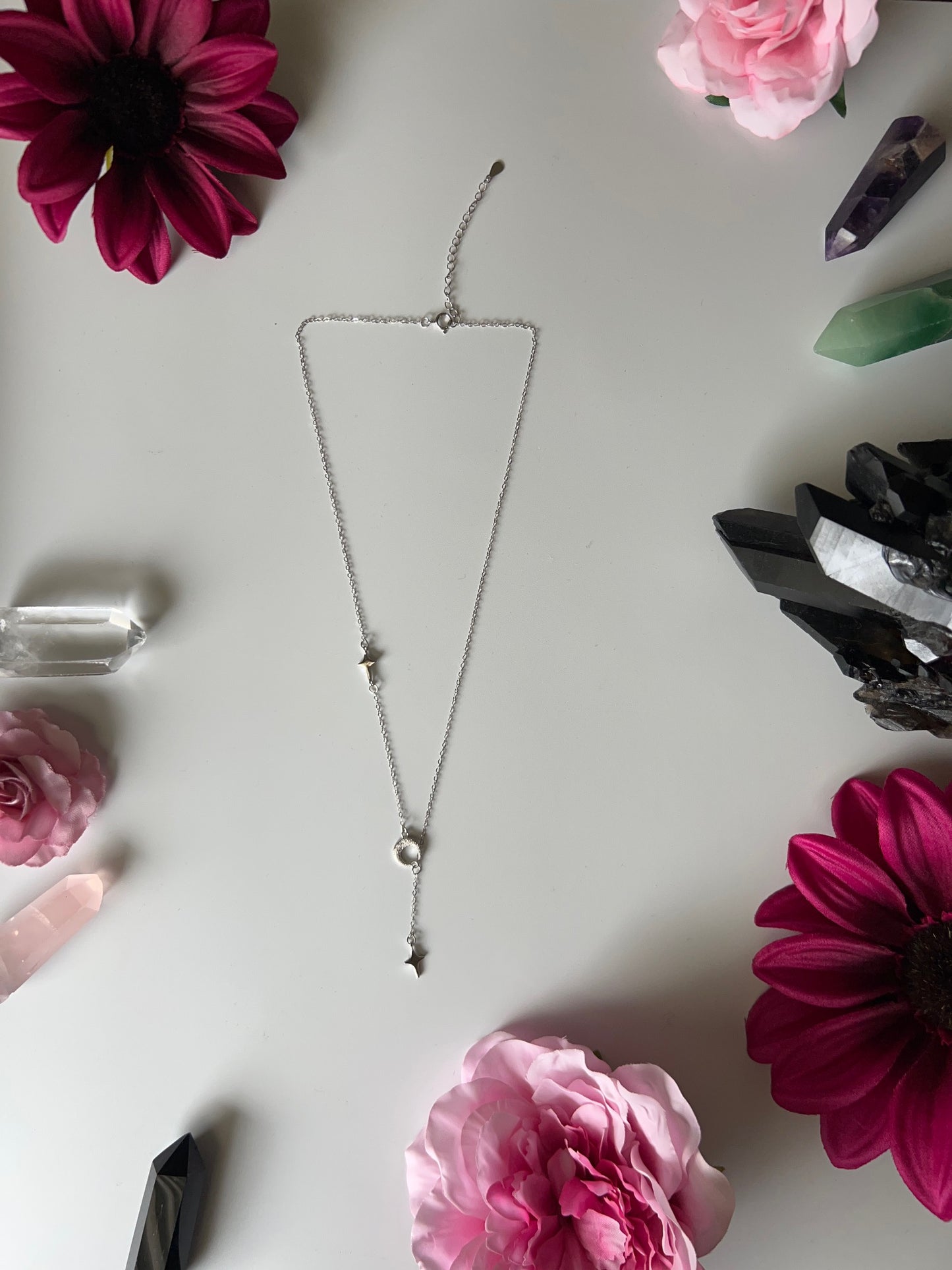 I AM SELENE 🌙 Moon and Stars Necklace