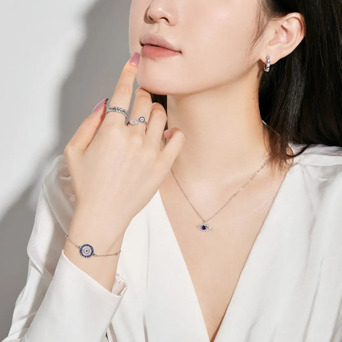 I AM PEACE 🧿 Evil Eye Ward Necklace