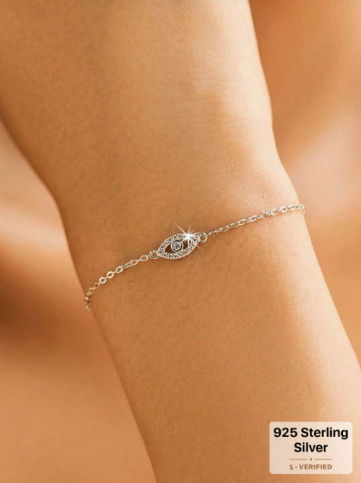 I AM PEACE 🧿 Minimalist Evil Eye Bracelet