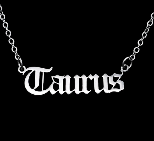 ♉TAURUS — Stainless Steel Zodiac Necklace