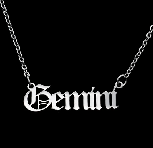 ♊GEMINI — Stainless Steel Zodiac Necklace