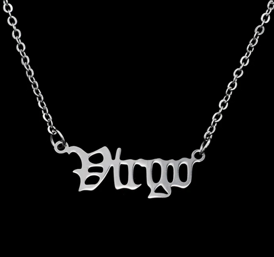 ♍VIRGO — Stainless Steel Zodiac Necklace