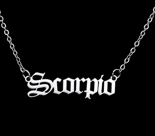 ♏SCORPIO — Stainless Steel Zodiac Necklace