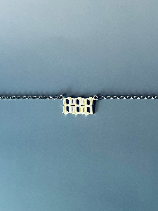 Sigil & Smoke Stainless Steel Angel Number Necklace 888