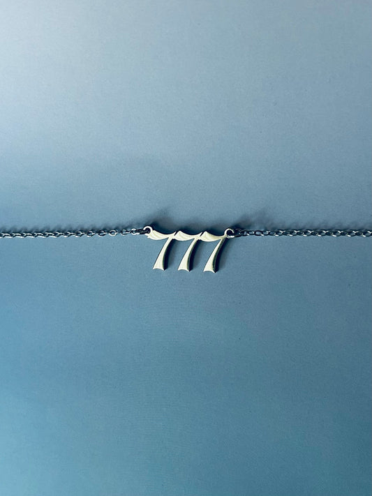 Sigil & Smoke Stainless Steel Angel Number Necklace 777
