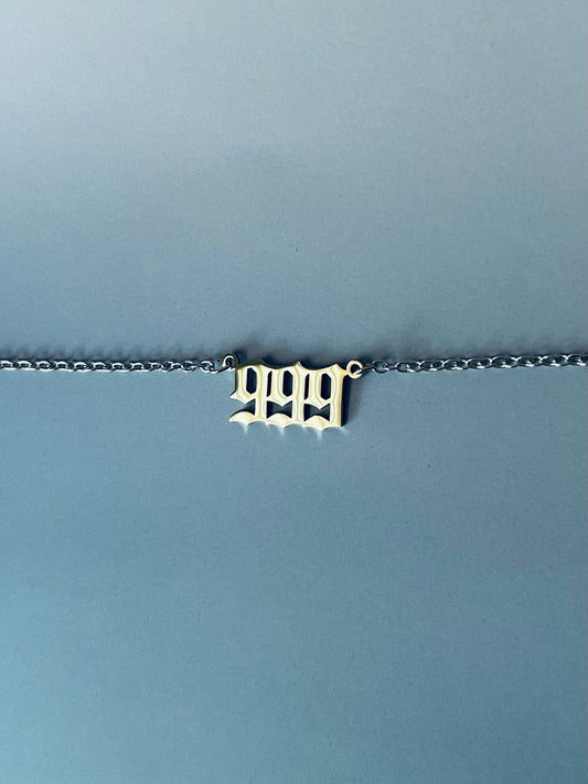 Sigil & Smoke Stainless Steel Angel Number Necklace 999