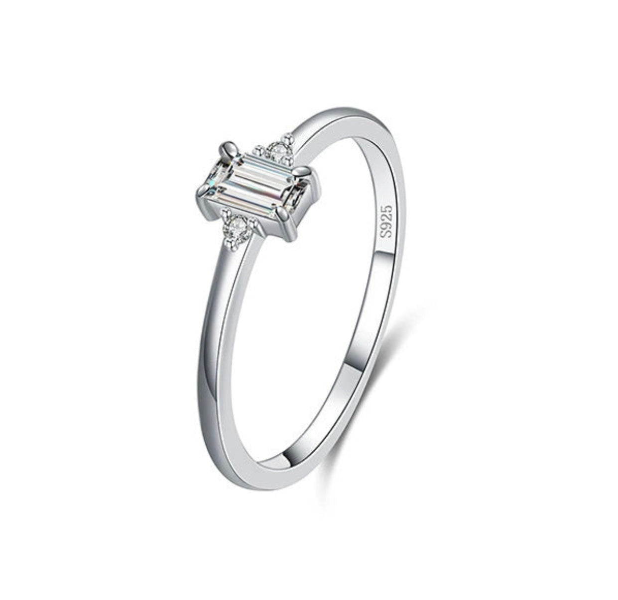 I AM ARTEMIS | Vertical Solitaire Ring 🌙