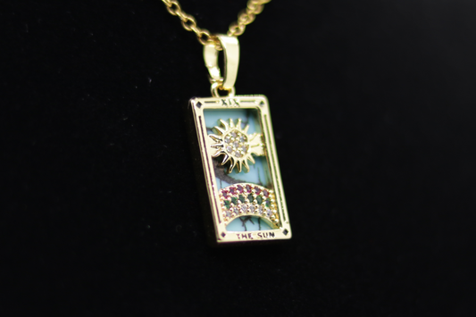 Sigil & Smoke Stainless Steel Tarot Amulet - The Sun ☀️